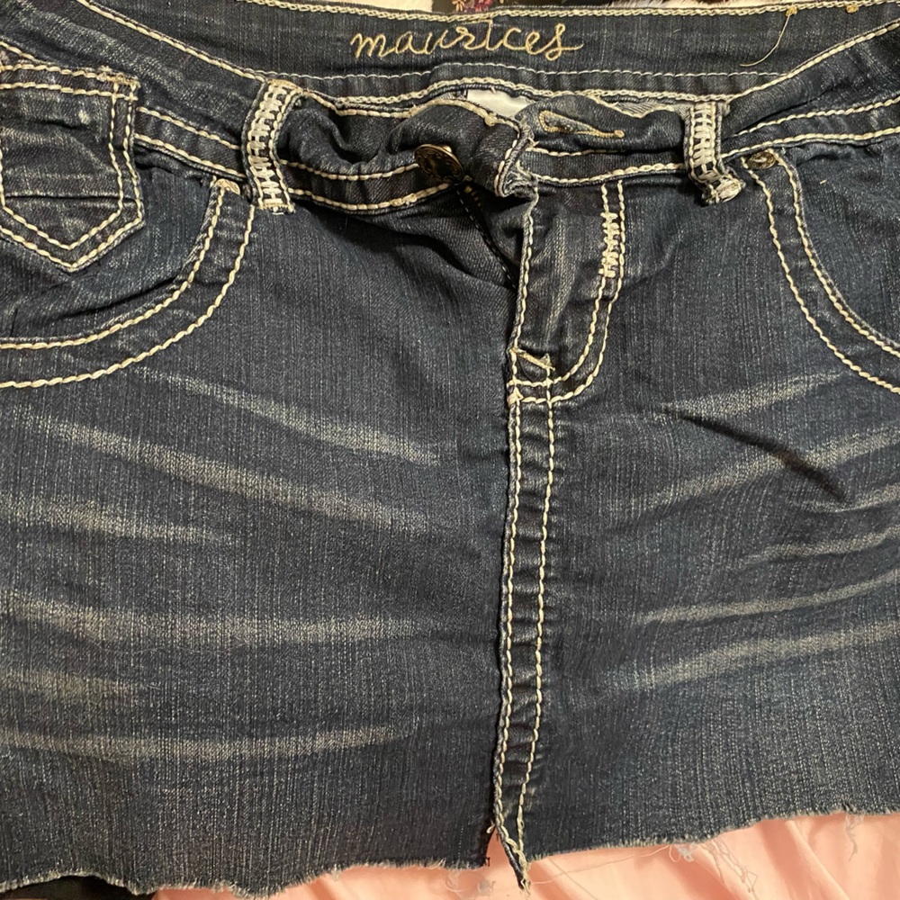Woman’s denim skirt